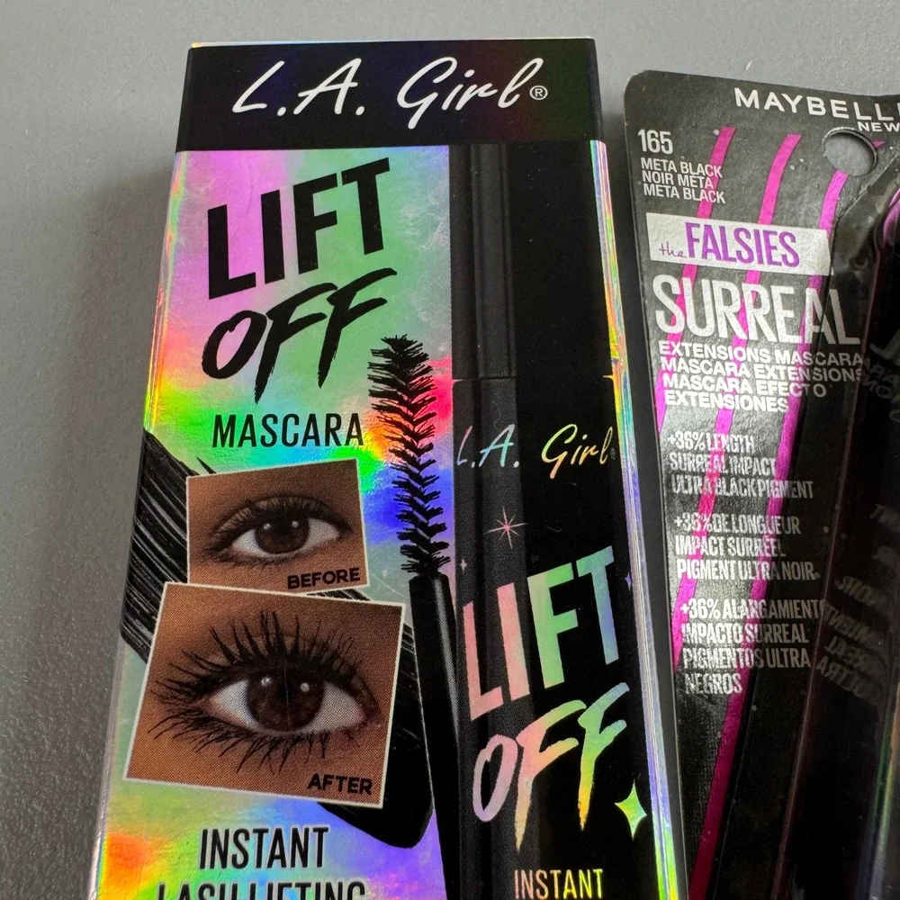 L.A. Girl & Maybelline Mascara Set Women OS Black NEW Lift Off & Falsies Surreal